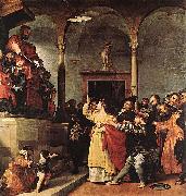 Lorenzo Lotto St Lucy before the Judge oil painting reproduction